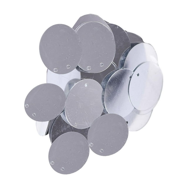 GUOOL 85 Pcs Sequins Plats Ronds 20mm pour Broderie Argentée