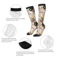 thumbnail image 3 of Fuzoiu Groovy Disco Print Adult Stockings,Crew Socks,Unisex Fashion Socks, Casual Sports Socks,Comfortable Crew Socks for Everyday Wear and Sports, 3 of 6