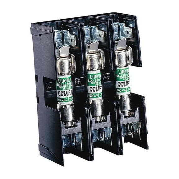 Littelfuse Fuse Block,0 to 30A,CC,3 Pole L60030C3PQ