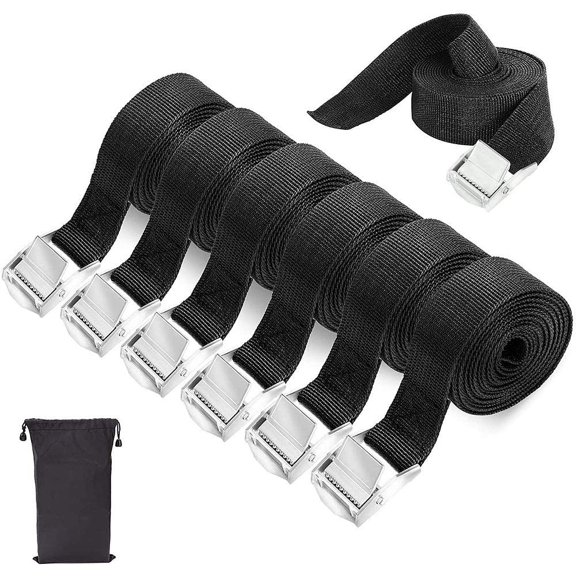 Tie Down Strap Tie Down Strap, 6 Pcs Tie Down Strap Locking Straps Car Truck Cargo Strap Tie Down Kit With Buckle Cinch Strap - For Transport Motorcycle, Truck