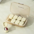 thumbnail image 3 of HengDidi 8-Section Sealable Daily Pill-Case, Compact Portable Organizer Box for Medication Vitamins Storage 5.19 x 3.42 Inches, 3 of 6