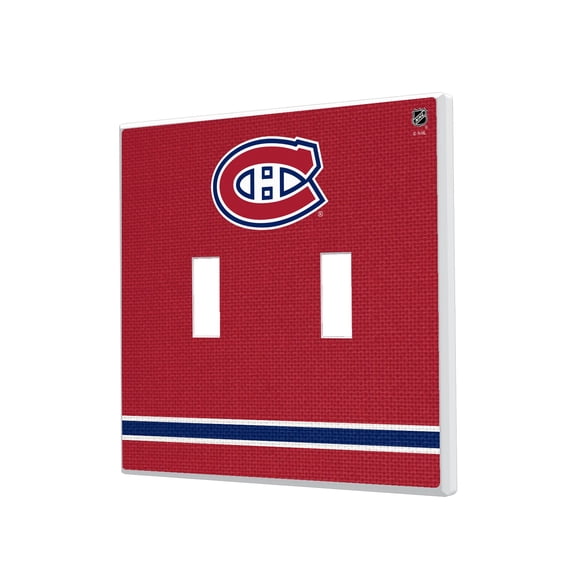 Montreal Canadiens Double Toggle Lightswitch Plate