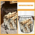 thumbnail image 3 of SEWACC Firewood Rack Brackets Iron Firewood Storage Basket Assorted Color 1Pcs, 3 of 8