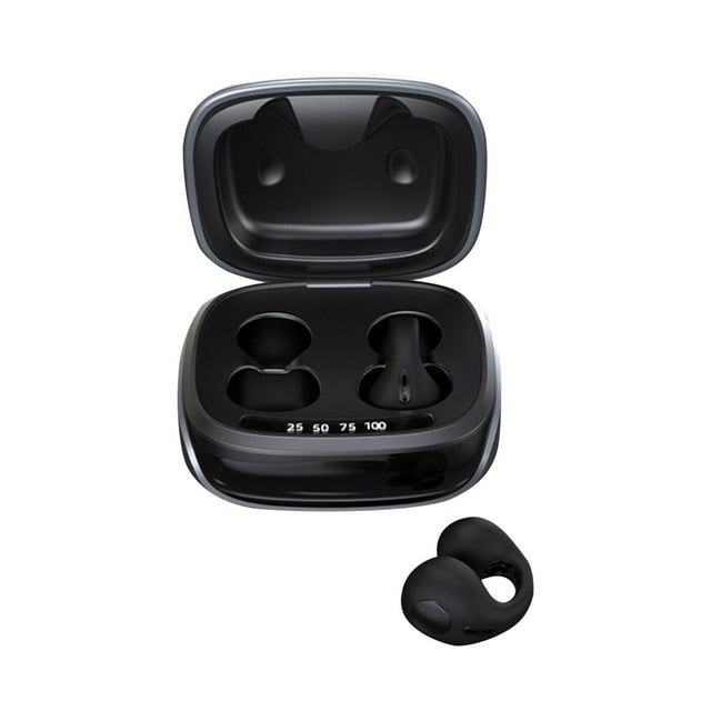 JX80 Wireless Conduction Clipped Ear Bluetooth Earphones For Noise Reduction, High Battery Headphones, No Delay Headphones