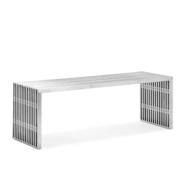 Plata Décor Import Inc - Nove Medium Polished Benche