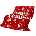 thumbnail image 2 of Sahpxhe Super Soft Christmas Flannel Blankets, Holiday Theme Home Decoration Warm and Cozy Throw Blanket for Winter Bedding, Couch and Gift 39 x 51.18 Inch Red, 2 of 6