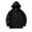 Black, variant on Kiijoy Boys Solid Color Zipper Hoodie Casual Active Hooded Sweatshirt Jacket, Sizes 2-3