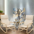 thumbnail image 2 of Costway Set of 2 Bentwood Rocking Chair Relax Rocker Lounge Chair w/Fabric Cushion Beige, 2 of 10