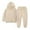 Beige, variant on Staki Fall Clothes Boy Toddler Boy Long Sleeve Hoodie Solid Color Top Sweatpants 3 Pieces Outfits(Pink,4-5 Years)