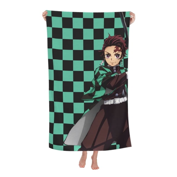Demon Slayer Beach Towels Soft Bath Blanket Camping Towels For Travel, Swim, Gym One Size