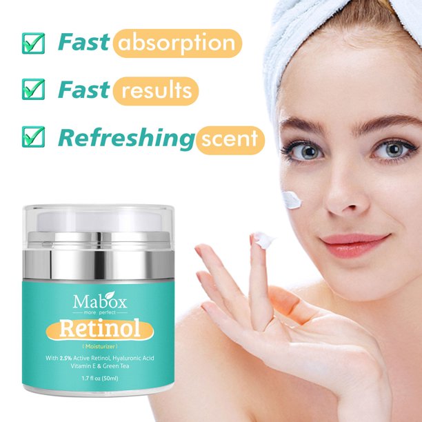 Xihbxyly Oferta de iluminación Crema facial retinol: anti-jecimiento, antiojeras, hidratante con retinol, reafirmante, reafirmante, blanqueadora, iluminadora, hidratante, cuidado de la piel del rostr
