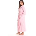 thumbnail image 2 of Velour Kimono Robe Hooded Bath Robes for Women Maxi Length, 2 of 3