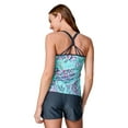 thumbnail image 4 of Free Country Women's Macrame Back Tankini Top Aruba Mosaic Garden L, 4 of 5