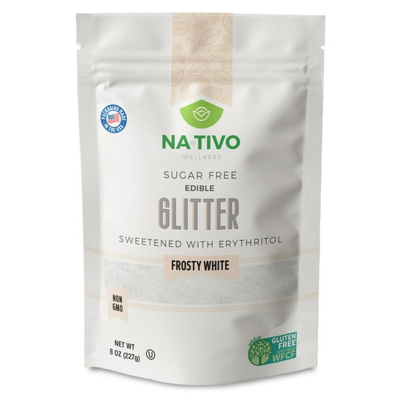 Nativo Wellness Sugar Free Edible Glitter (Frosty White)