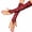 Red, variant on HOMEIORA Women's Gloves Protection Long Lace Gloves Fingerless Elbow Length Lace Gloves for Party, Adult Size - White, 1 Pair