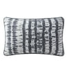 Gap Home 100% Organic Cotton Shibori Print Oblong Decorative Pillow Gray 14" x 20"