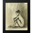 thumbnail image 2 of Harper, Ethan 15x18 Black Modern Framed Museum Art Print Titled - Sumi-e Figure IV, 2 of 5