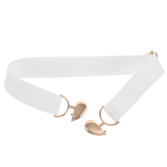 unbranded High Elastic Belt Love Elastic Belt Woman Miss 58.00X4.10X1.00CM White