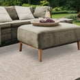 thumbnail image 4 of Superior Two-Toned Braided Indoor/ Outdoor Area Rug, Latte/ White, 8' x 10', 4 of 5