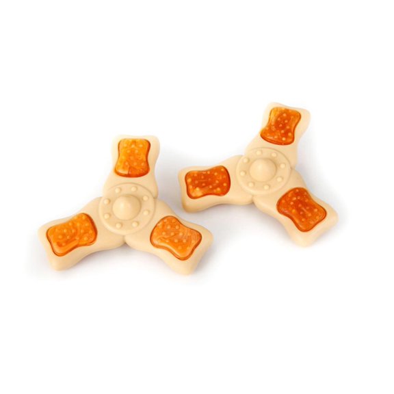 Hartz Chew 'n Clean Small Tri-Point Small Dog Chew Toy, Chicken Flavored for Moderate Chewers, 2 Pack