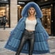 thumbnail image 4 of Parkas de manga larga para mujer, chaqueta de algodón cálida de manga larga para otoño e invierno, abrigo de mujer, 4 of 6