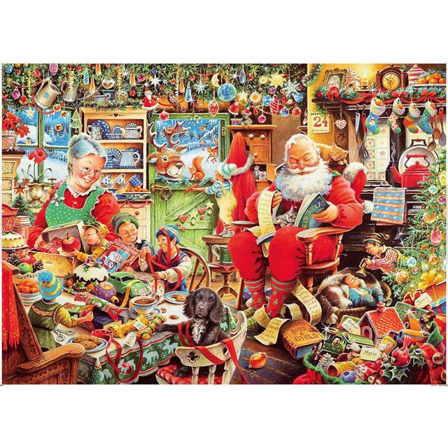 Navidad De 1000 Piezas Rompecabezas De Descompresión De Ensamblaje De Papel De Feliz Navidad Para Adultos Y Niños Advancent HA046975-09