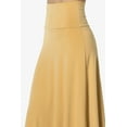 thumbnail image 5 of Women's Simple Foldover Stretch A-Line Flared Knee Length Skirt Comfy Stylish, 5 of 7