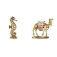 thumbnail image 1 of Escultura De Camello De Resina Dorada, Figura Decorativa De Mesa Para Oficina, Dormitorio, Sala De Estar, Chimenea, Entrada, Estante, Decoración Del Hogar, 1 of 8