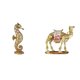 thumbnail image 1 of Escultura De Camello De Resina Dorada, Figura Decorativa De Mesa Para Oficina, Dormitorio, Sala De Estar, Chimenea, Entrada, Estante, Decoración Del Hogar, 1 of 8