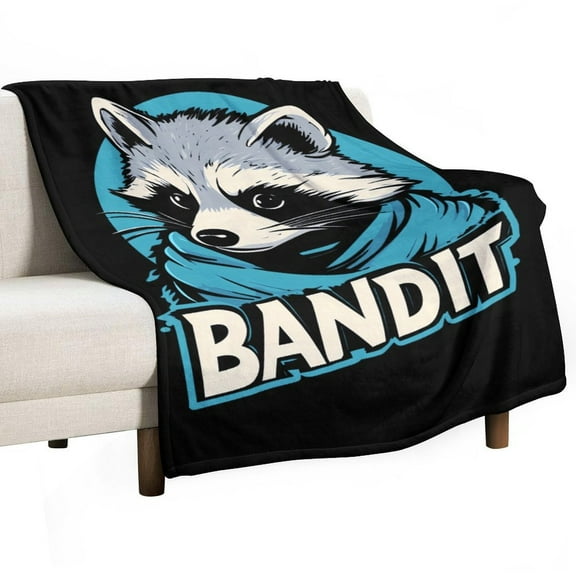 Raccoon Super Soft Blanket Christmas Throw Blanket Flannel Microfiber Blankets for Couch Bed Sofa Fluffy and Warm 30"x40"