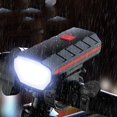 thumbnail image 4 of Luz para Bicicleta con Bocina de Alto Decibel, Alto Brillo, Recargable, para Exteriores, Doble Bocina de Luz, Color Negro, 4 of 10