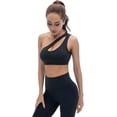 thumbnail image 4 of Sujetador deportivo de un solo hombro para mujer Sujetadores de entrenamiento, 4 of 5