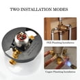 thumbnail image 5 of Boyel Living Wall Mounted Bathroom Shower Water Mixer Single Handle Shower ValveTemperature Mixing Valve Complete Shower Kit,Single Function Control Valves For Shower Faucet in Brushed Nickel, 5 of 10
