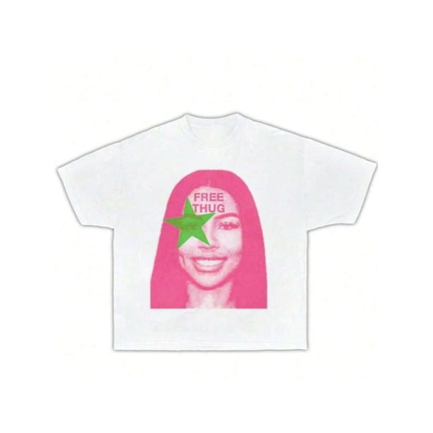 Signature Face Graphic Tee T-Shirt, Gift for Women and Man,T-Rap T-Shirt, Vintage tee