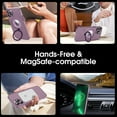 thumbnail image 5 of Case for iPhone 12,[Compatible with Magsafe] with Camera Lens Protector and kiskstnad Lightweight and Translucent Matte Back Soft Edge Shockproof Protective Case Girls Women (Green), 5 of 17