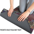 thumbnail image 3 of Multicolor Ethnic Patchwork Pattern Hot Yoga Mat Towel Non Slip for Hot Yoga - Quick-Drying Yoga Mat Cover with 4 Corner Pockets with Travel Bag - Hot Yoga Towel Non Slip 70"x26", 3 of 6