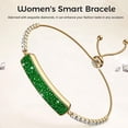 thumbnail image 2 of Smart Bracelet for Women/Girl, Luxury Design with Colored Diamonds Bracelet, Health Fitness Tracker 24/7 Heart Rate/HRV/Sleep Monitor, Activity Sports Modes for iOS Android, 2 of 9