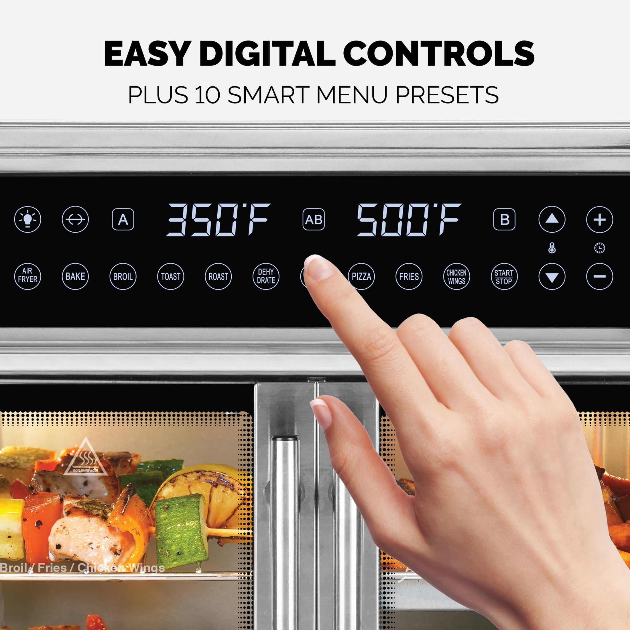 Kalorik MAXX 26 Quart Flex Trio Air Fryer Oven, in Stainless Steel (AFO 52295 SS)