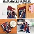 thumbnail image 4 of English State Flag Tea Towels Set of 6 Paw Footprint Design Kitchen Dish Cloth with Hanging Loop, 18"x28"Lint-Free Absorbent Towel for Kitchen Drying Wiping and Cleaning, 4 of 7