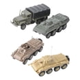 thumbnail image 1 of 4 piezas de plástico camión cisterna 1/72 4D modelo Kit decoración de escritorio, 1 of 9