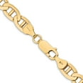 thumbnail image 3 of 14K Yellow Gold Anchor Chain Styles Necklace 22 inch 7 mm Concave with Lobster Clasp, 3 of 4