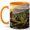 Orange, variant on Reforestation Coffee Mug, Tree Planting Volunteers Nature Conservation Design, 11 oz Ceramic Cup