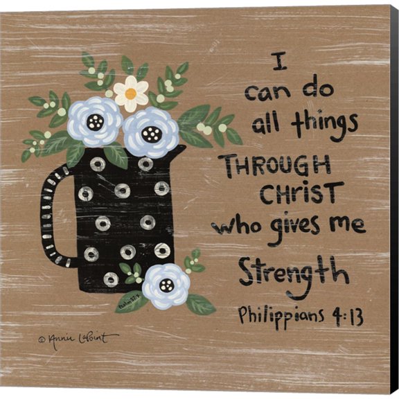 Great Art Now Joyful Blues by Annie Lapoint, Canvas Wall Art, 12W x 12H