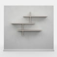 thumbnail image 4 of Ada Home Decor Furniture 48.5" 3 Tier Light Mocha Webster Modern Wall Shelf, 4 of 7