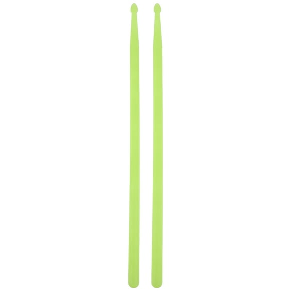 BRIGHTFUFU 2pcs Nylon Drum Sticks brillante LED enciende los palillos (verde fluorescente)