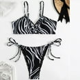thumbnail image 7 of Youyipin womens swimsuits Triangle Halter Hanging Neck zebra Print Sexy swimsuit y2k bikini bathing suit for women, 7 of 7