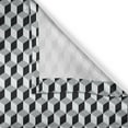 thumbnail image 5 of Ambesonne Black and Grey Grommet Curtain, Stacked Cubes, 50" x 72", Black and Pale Grey, 5 of 6
