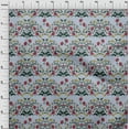 thumbnail image 3 of oneOone Organic Cotton Voile Fabric Leaves & Floral Block Print Fabric BTY 42 Inch Wide, 3 of 4