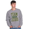 thumbnail image 5 of Religious Christian Team Jesus Sweatshirt for Men or Women Brisco Brands S, 5 of 6