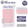thumbnail image 2 of Chequeras de invitados Stock Your Home Pink (paquete de 10), 500 entradas, 2 of 7